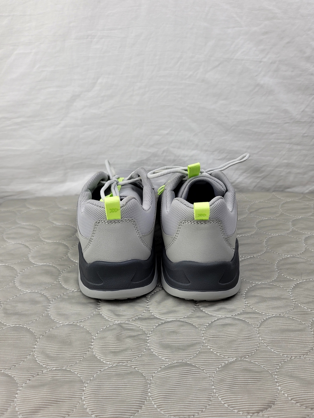 All in Motion Men's Low Top Lace-Up Athletic Sneakers Gray/Neon Green - Picture 3 of 7